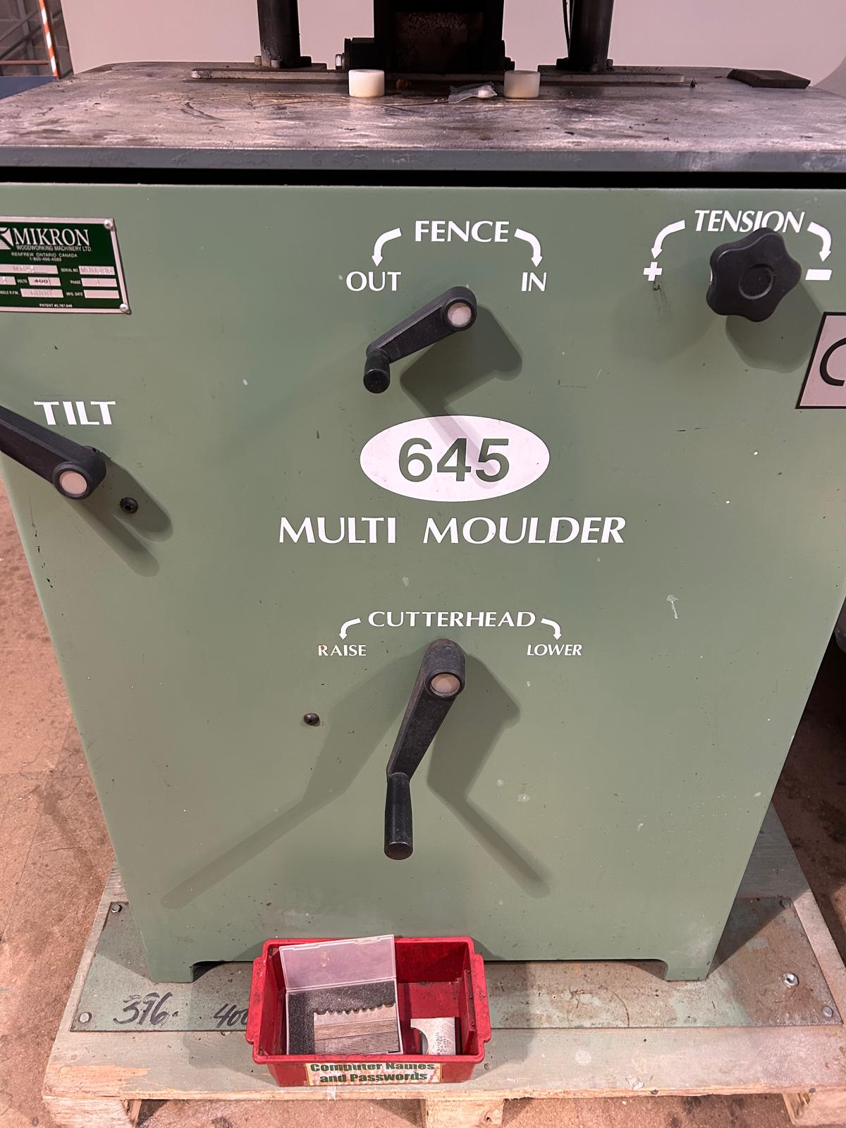 Mikron Type 645 Multi Moulder - Image 4