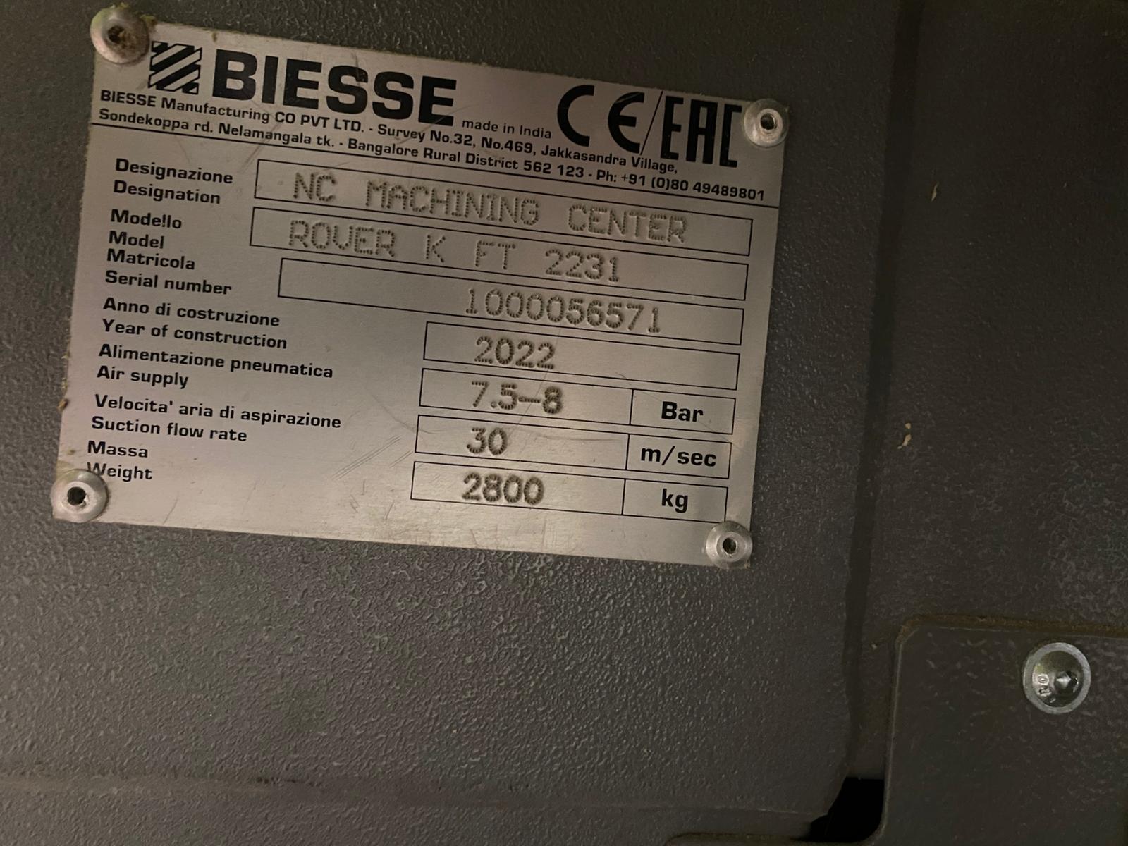 Biesse Rover K FT 2231 with Loading & Unloading - Image 10