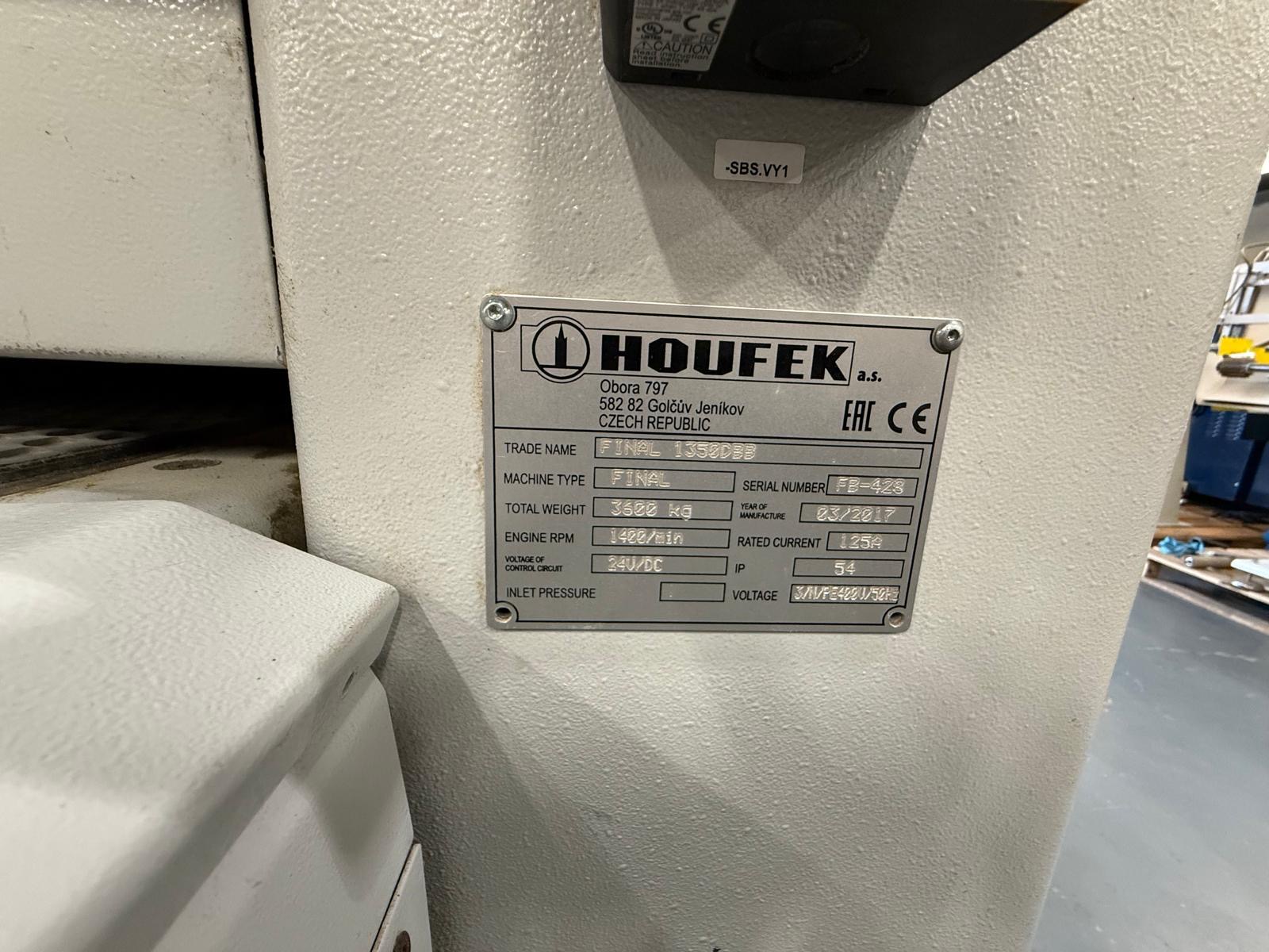 HOUFEK FINAL 1350 DBB Automatic Denibbing Sanding Machine — 2017 — photo 8